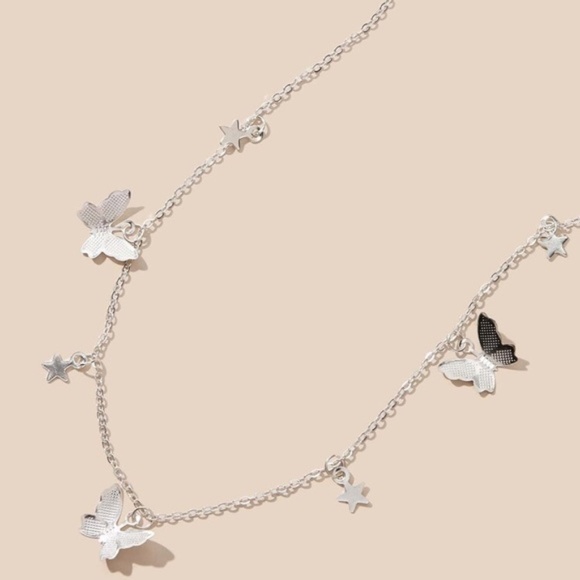Jewelry - 3 for $30 Silver Butterfly Stars Charm Necklace